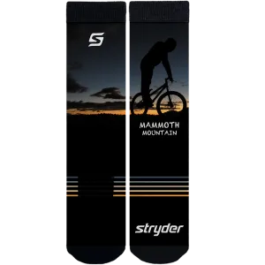 Mammoth Mtn Bike Orange/Black Socks