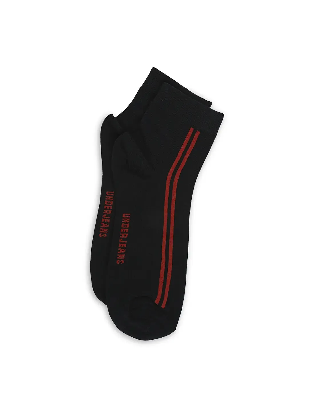 Men Premium Navy & Grey Melange Ankle Length Socks - Pack Of 2- Underjeans By Spykar