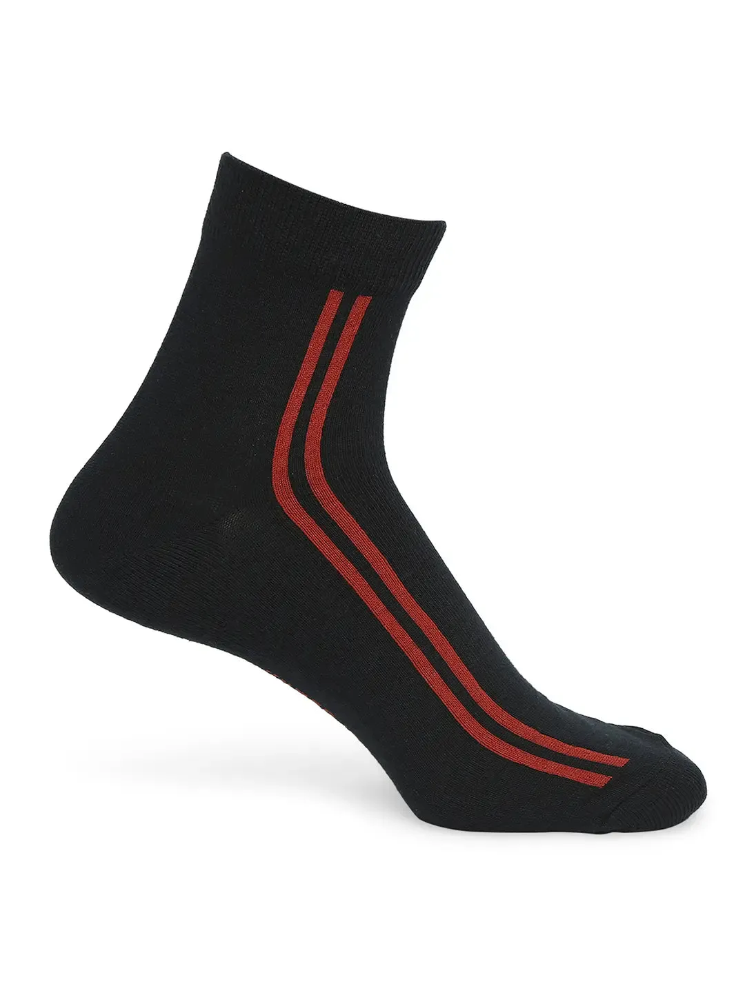 Men Premium Navy & Grey Melange Ankle Length Socks - Pack Of 2- Underjeans By Spykar