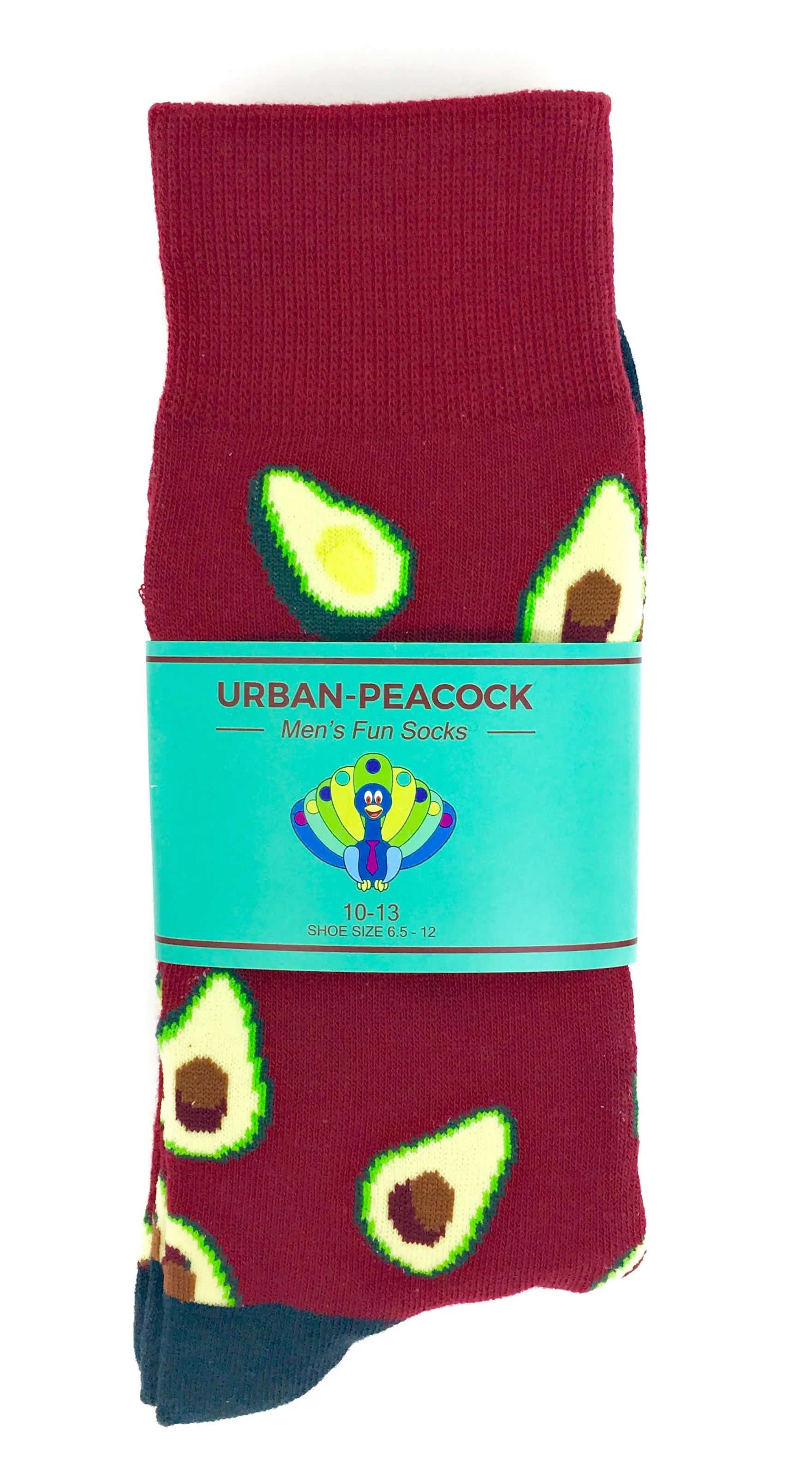 Men's Novelty Crew Socks - Avocados