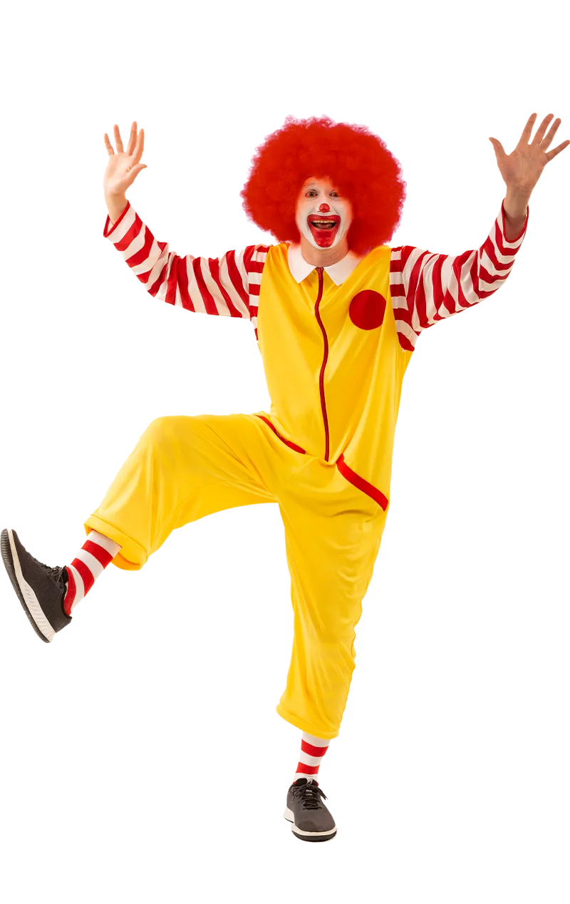 Mens Ronald Clown Costume
