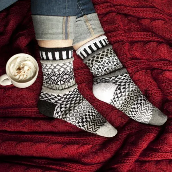 MIDNIGHT Knitted Crew Socks