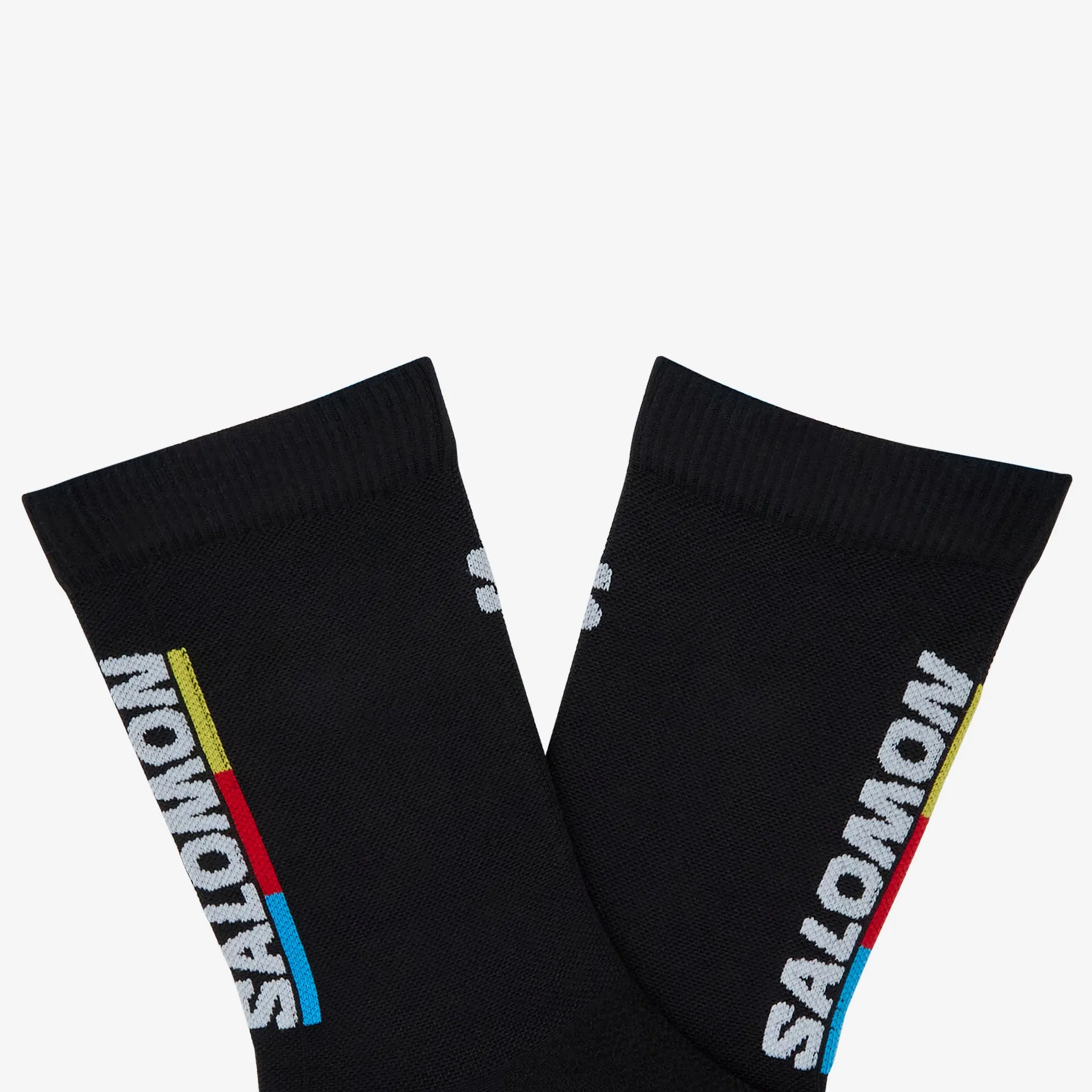Pulse Race Flag Crew Socks Black | Bright Red | Lemon
