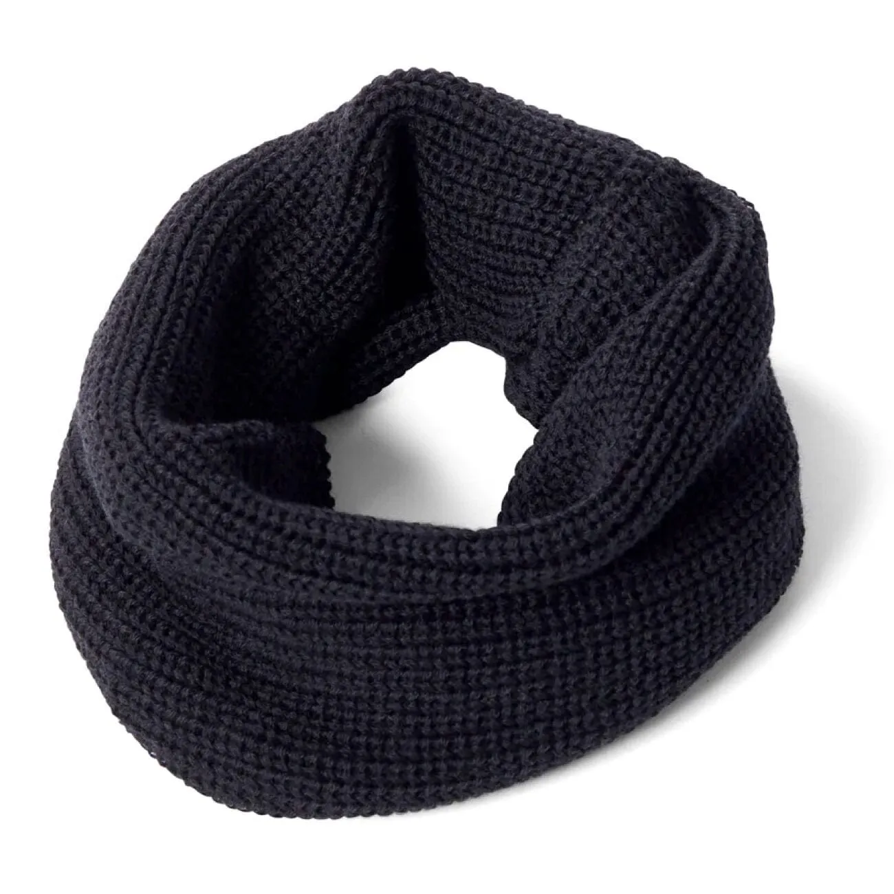 Pure Merino Wool Neck Warmer Black