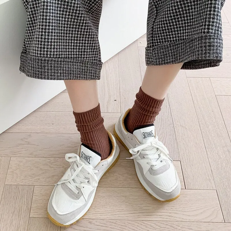 Retro Crew Tube Casual Socks