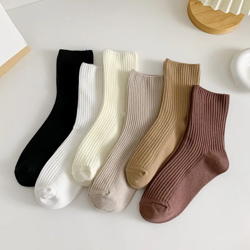 Retro Crew Tube Casual Socks