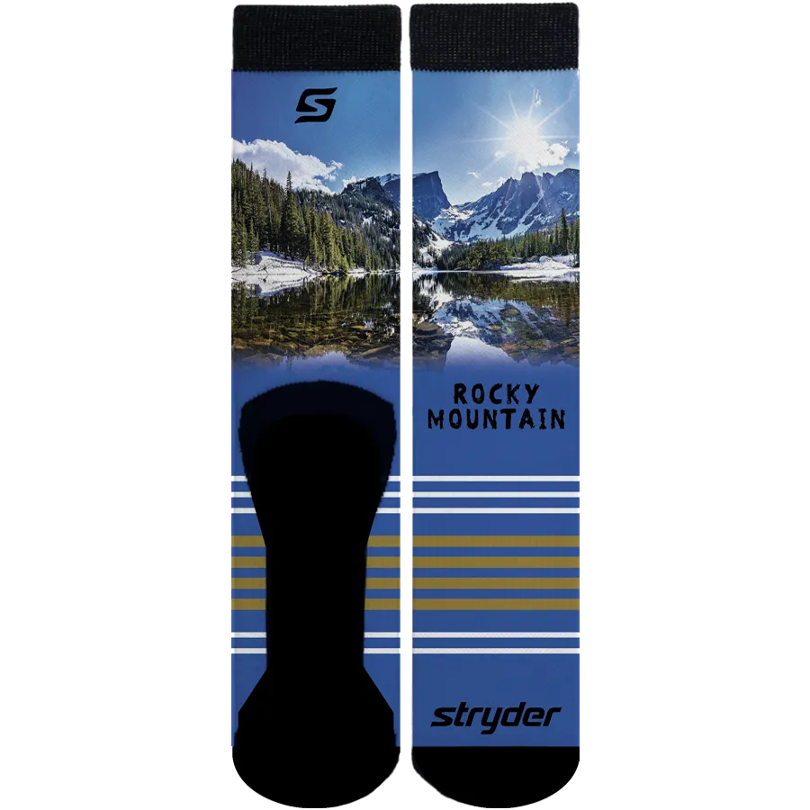 Rocky Mtn Landscape Mountain Socks
