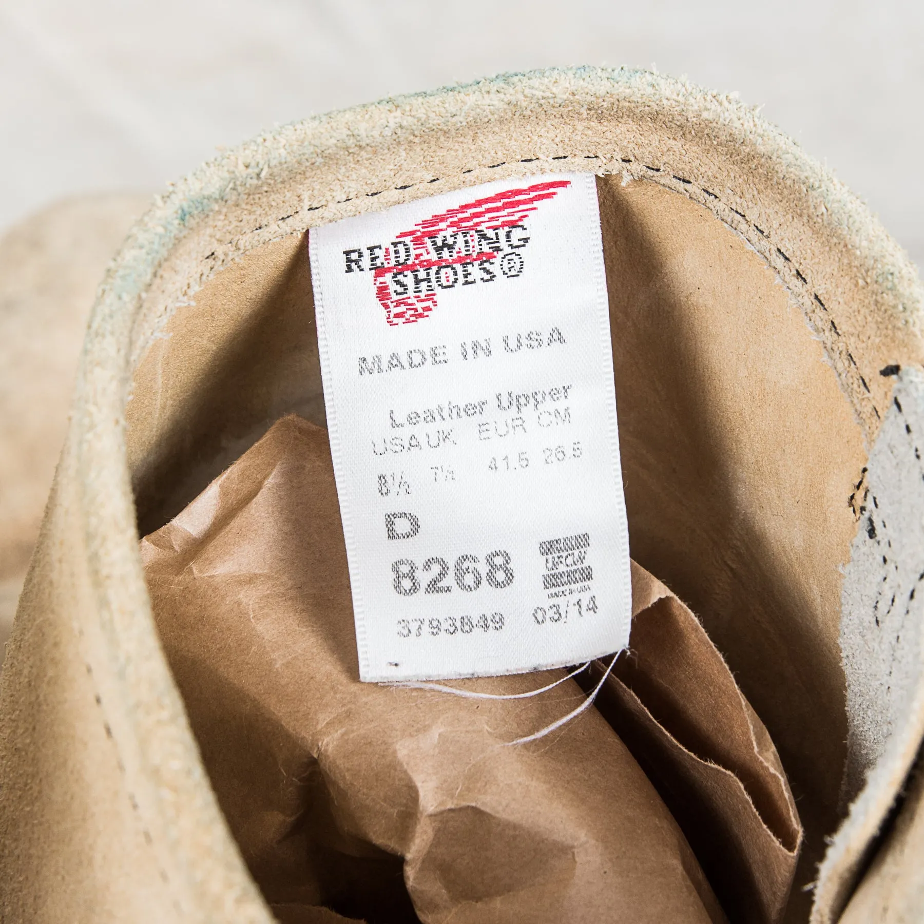 Second hand Red Wing Engineer Boots Style No. 8268