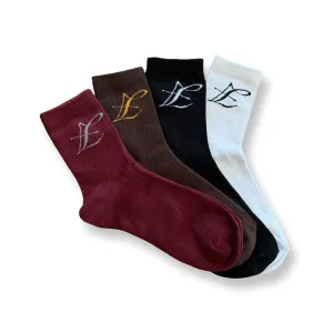 Socks - 4 Colorways - 100% Cotton - One/Size