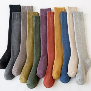 Sosomi Women's Colorful Thick Knee-High Socks for Fall and Winter Fashion (3 Pairs) - 🏆 #86 - Clothing/Accessories - Best of December