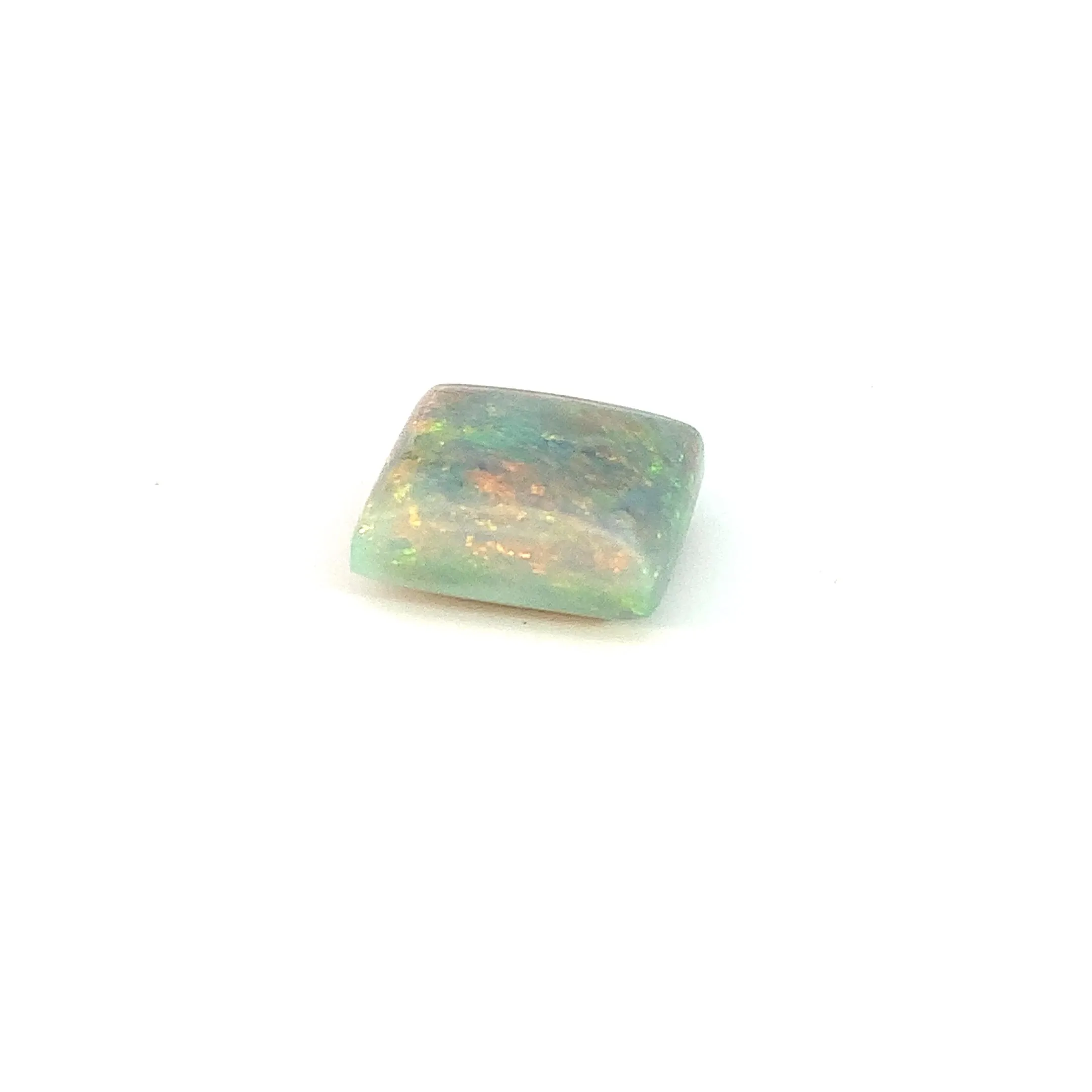 Square shape Black Opal Red Yellow Green 7ct