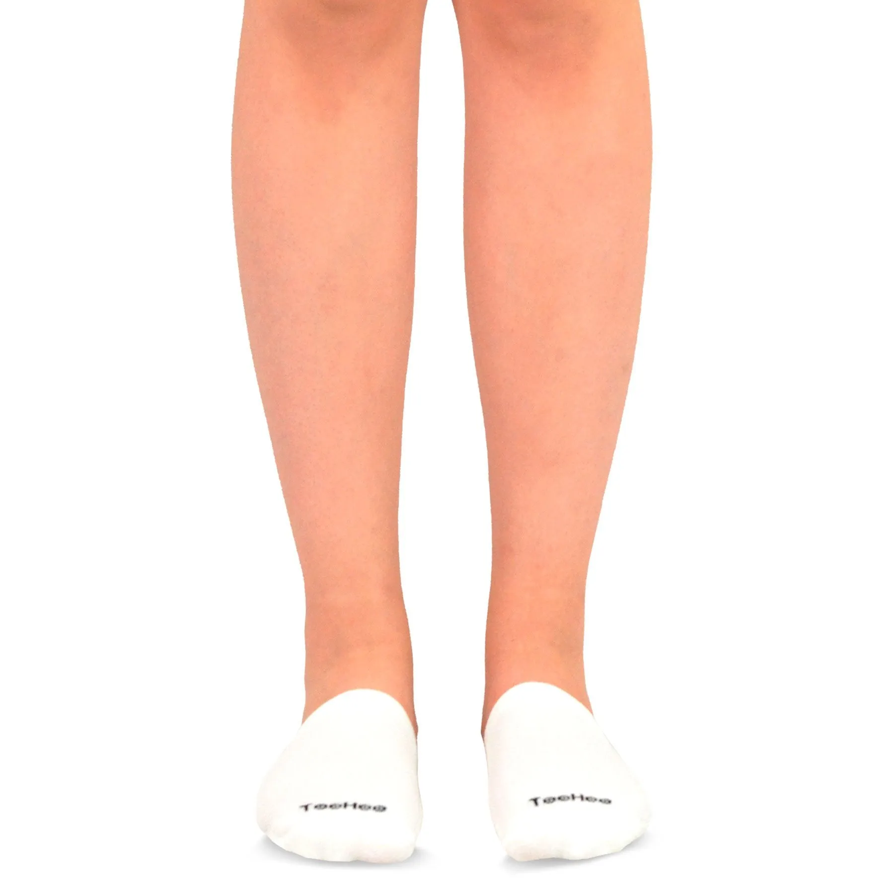 TeeHee Socks Women's Toe Topper Bamboo No Show Bright 5-Pack (12034)