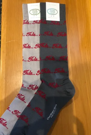 The Shirt Shop Game Day Socks - Tide Script (3 Colors)