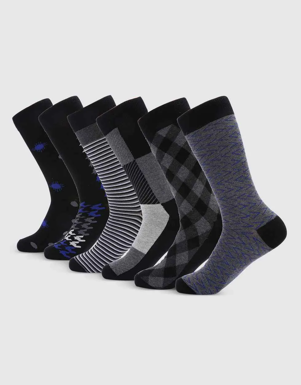 Traditional Man Dress Crew Socks 6 Pack
