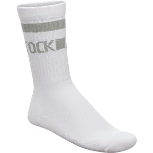 Women's Birkenstock Cotton Crew Stripe White/Pure Sage